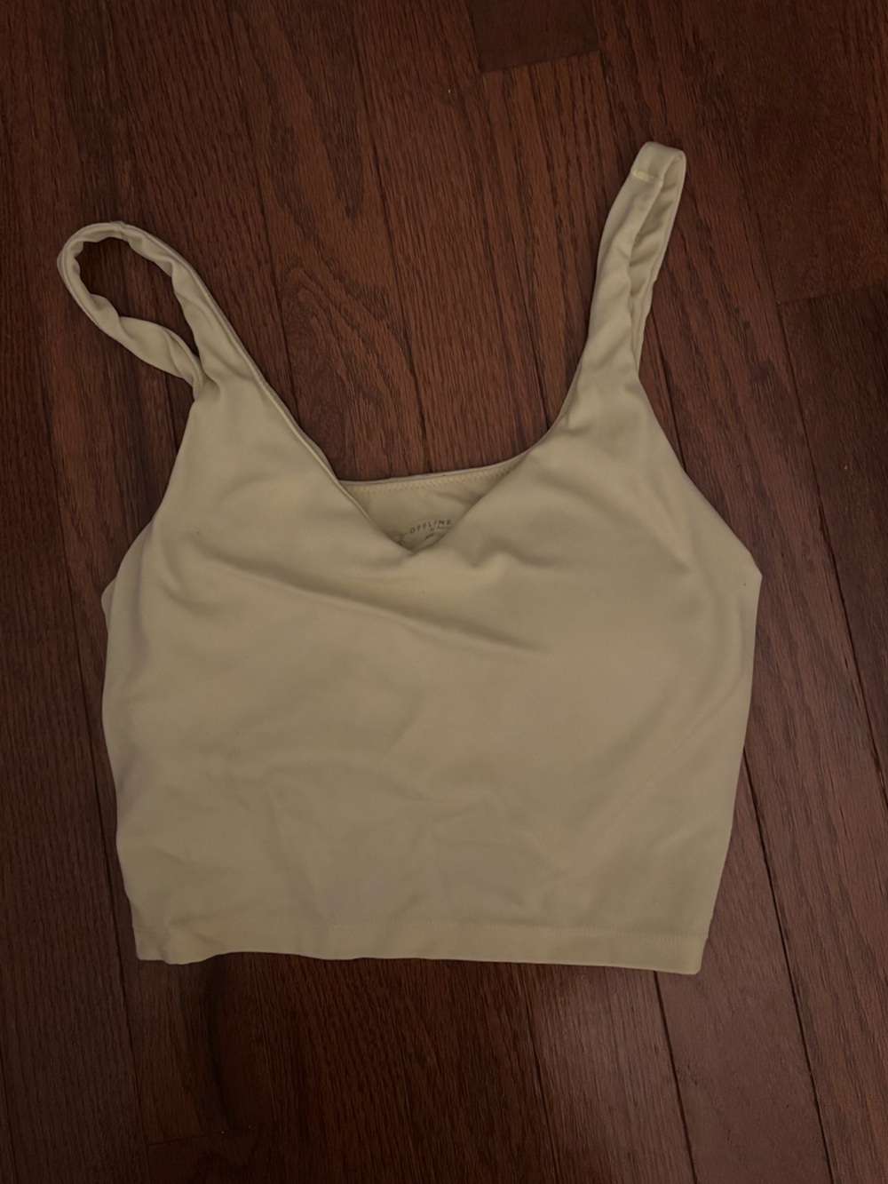 Cropped Cream Tank Top for Women